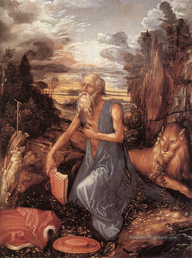 St Jerome dans le désert Renaissance Nothern Albrecht Dürer Peintures à l'huile